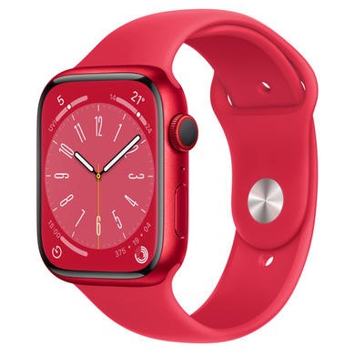 Apple Watch Series 8 GPS + Cellular 41mm PRODUCTRED Aluminium Case with PRODUCTRED Sport Band - Regular