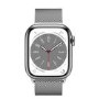 Apple Watch Series 8 GPS + Cellular 41mm Silver Stainless Steel Case with Silver Milanese Loop