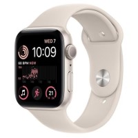 Apple Watch SE 2022 GPS 40mm Starlight Aluminium Case with Starlight Sport Band - Regular