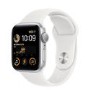 Apple Watch SE 2022 GPS 40mm Silver Aluminium Case with White Sport Band - Regular