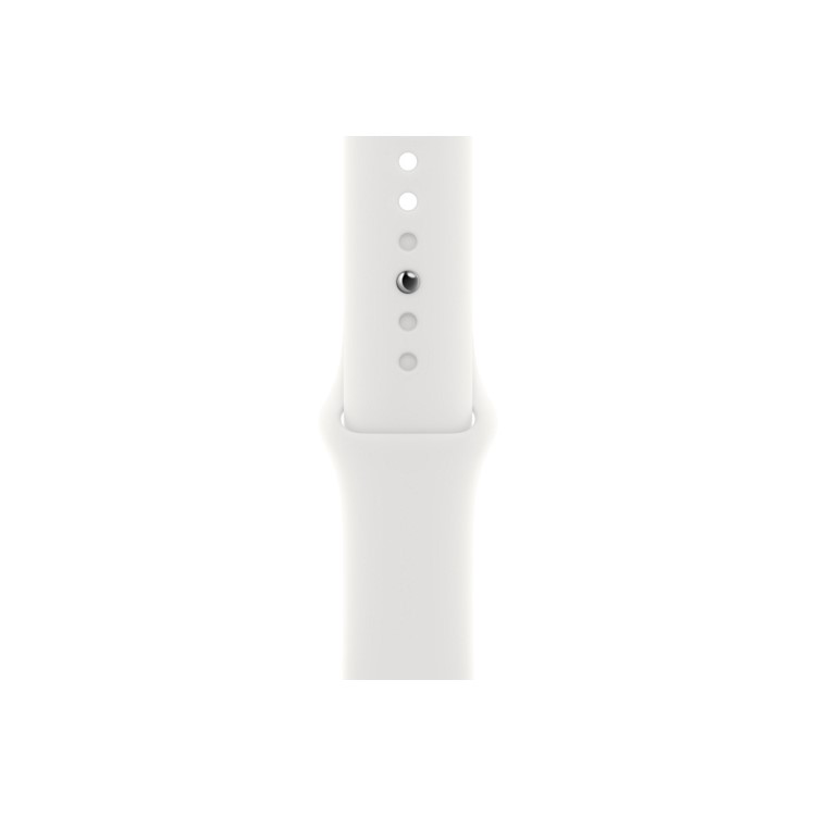 Apple Watch SE 2022 GPS 40mm Silver Aluminium Case with White Sport Band - Regular