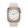 Apple Watch Series 8 GPS 41mm Starlight Aluminium Case with Starlight Sport Band - Regular