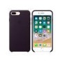 Apple iPhone 8 Plus / 7 Plus Leather Case - Dark Aubergine