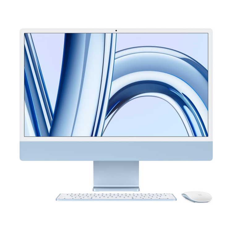 Apple iMac 2023 M3 8-Core CPU 10-Core GPU 8GB RAM 512GB SSD 24 Inch 4.5K All-in-One PC - Blue