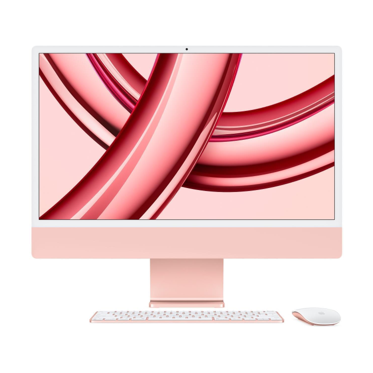 Apple iMac 2023 M3 8-Core CPU 10-Core GPU 8GB RAM 256GB SSD 24 Inch 4.5K All-in-One PC - Pink