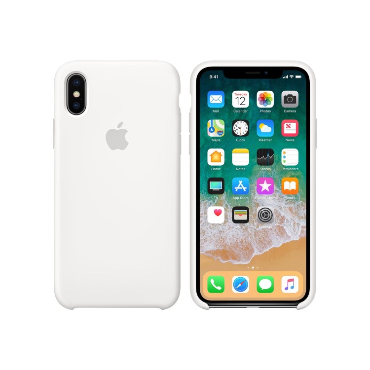 Apple iPhone X Silicone Case - White