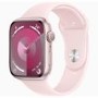 Apple Watch Series 9 GPS 45mm Pink Aluminium Case with Light Pink Sport Band - S/M