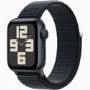 Apple Watch SE 2nd Gen GPS 44mm Midnight Aluminium Case with Midnight Sport Loop