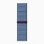 Apple Watch SE 2nd Gen GPS 40mm Silver Aluminium Case with Winter Blue Sport Loop