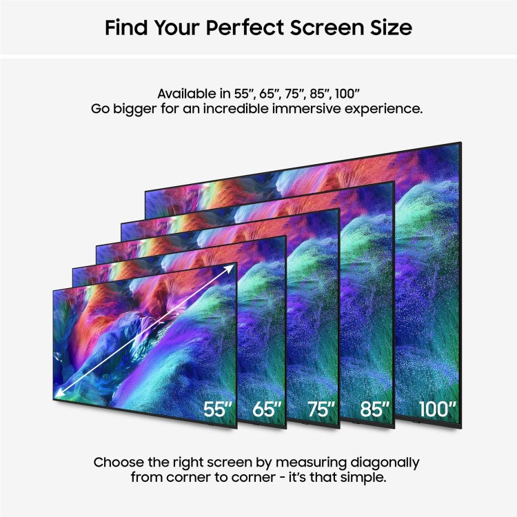 Samsung MRE55R85HAUXXU 55" Micro RGB 4K Ultra HD Smart TV with Tizen OS HDR & AI Picture Enhancement