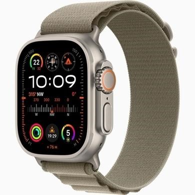 Apple Watch Ultra 2 GPS + Cellular 49mm Titanium Case with Olive Alpine Loop - Medium