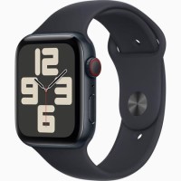 Apple Watch SE (2nd Gen) GPS + Cellular 44mm Midnight Aluminium Case with Midnight Sport Band - S/M