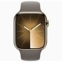Apple Watch Series 9 GPS + Cellular 41mm Gold Stainless Steel Case with Clay Sport Band - M/L