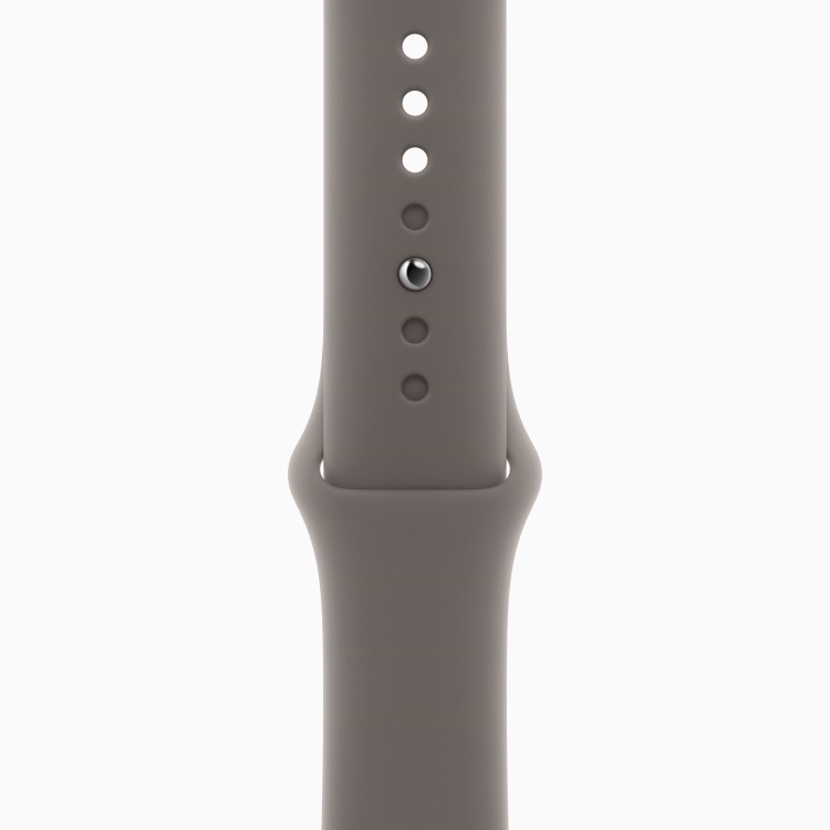 Apple Watch Series 9 GPS + Cellular 41mm Gold Stainless Steel Case with Clay Sport Band - S/M