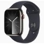 Apple Watch Series 9 GPS + Cellular 45mm Graphite Stainless Steel Case with Midnight Sport Band - S/M