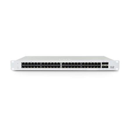 Cisco Meraki MS130-48P - Switch - Managed - 48 x 10/100/1000Base-T + 4 x Gigabit SFP - rack-mountable - PoE+ 740 W