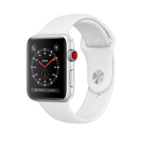 Apple Watch Series 3 GPS + Cellular 42mm Silver Aluminium Case with White Sport Band Apple Watch Series 3 GPS + Cellular 42mm Silver Aluminium Case with White Sport Band