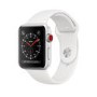 Apple Watch Series 3 GPS + Cellular 42mm Silver Aluminium Case with White Sport Band