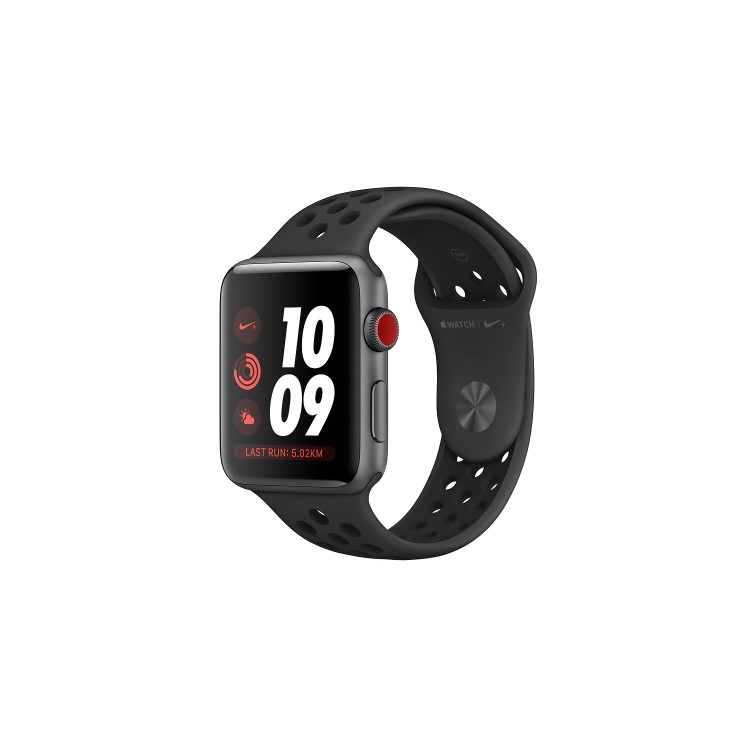Apple Watch Nike+ Series 3 GPS + Cellular 42mm Space Grey Aluminium Case with Anthracite/Black Nike