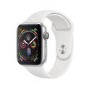 GRADE A1 - Apple Watch Series 4 GPS 44mm Silver Aluminium Case with White Sport Band