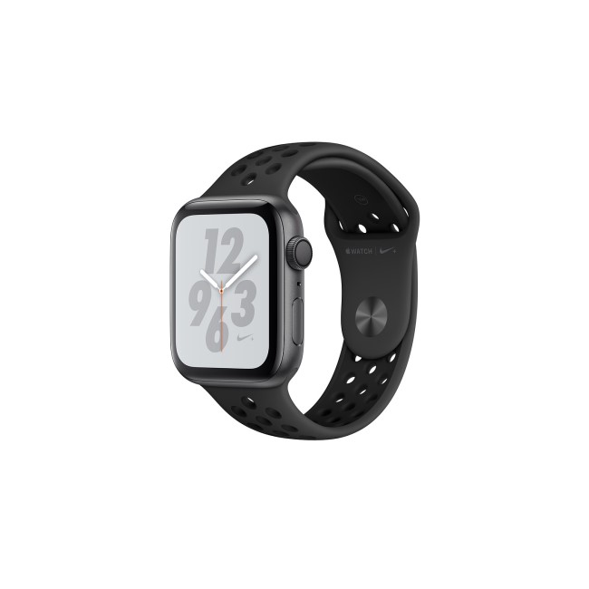 GRADE A1 - Apple Watch Nike+ Series 4 GPS 44mm Space Grey Aluminium Case with Black Nike Sport Loop