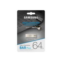 Samsung Bar Plus 64GB USB 3.1 3.2 Flash Drive - Silver