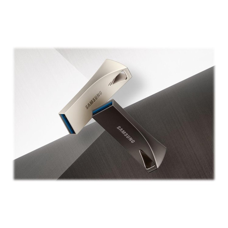 Samsung Bar Plus 64GB USB 3.1 3.2 Flash Drive - Silver