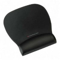 3M Precise Mousing Surface with Leatherette Gel Wrist Rest - Black 3M Precise Mousing Surface with Leatherette Gel Wrist Rest - Black