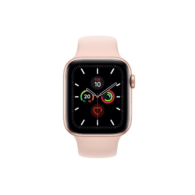 Apple Watch Series 5 GPS 44mm Gold Aluminium Case with Pink Sand Sport Band