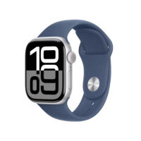 Apple Watch Series 10 GPS 42mm Silver Aluminium Case with Denim Sport Band - M/L Apple Watch Series 10 GPS 42mm Silver Aluminium Case with Denim Sport Band - M/L