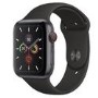 GRADE A1 - Apple Watch Series 5 GPS + Cellular 44mm Space Grey Aluminium Case with Black Sport Band