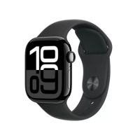 Apple Watch Series 10 GPS 42mm Jet Black Aluminium Case with Black Sport Band - S/M Apple Watch Series 10 GPS 42mm Jet Black Aluminium Case with Black Sport Band - S/M