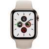 Apple Watch Series 5 GPS + Cellular 44mm Gold Stainless Steel Case with Stone Sport Band