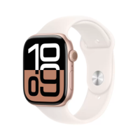 Apple Watch Series 10 GPS 46mm Rose Gold Aluminium Case with Light Blush Sport Band - M/L Apple Watch Series 10 GPS 46mm Rose Gold Aluminium Case with Light Blush Sport Band - M/L