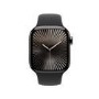 Apple Watch Series 10 GPS + Cellular 42mm Slate Titanium Case with Black Sport Band - S/M