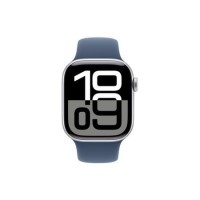 Refurbished Apple Watch Series 10 GPS + Cellular 46mm Silver Aluminium Case with Denim Sport Band - S/M Refurbished Apple Watch Series 10 GPS + Cellular 46mm Silver Aluminium Case with Denim Sport Band - S/M