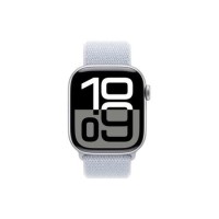 Apple Watch Series 10 GPS + Cellular 46mm Silver Aluminium Case with Blue Cloud Sport Loop Apple Watch Series 10 GPS + Cellular 46mm Silver Aluminium Case with Blue Cloud Sport Loop