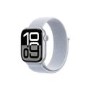 Apple Watch Series 10 GPS + Cellular 46mm Silver Aluminium Case with Blue Cloud Sport Loop