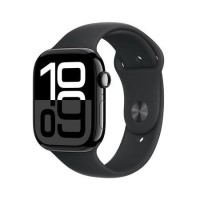 Apple Watch Series 10 GPS + Cellular 46mm Jet Black Aluminium Case with Black Sport Band - S/M Apple Watch Series 10 GPS + Cellular 46mm Jet Black Aluminium Case with Black Sport Band - S/M