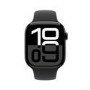 Apple Watch Series 10 GPS + Cellular 46mm Jet Black Aluminium Case with Black Sport Band - M/L
