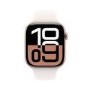 Apple Watch Series 10 GPS + Cellular 46mm Rose Gold Aluminium Case with Light Blush Sport Band - M/L