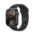 MWYE3QA/A Apple Watch Series 10 GPS + Cellular 46mm Slate Titanium Case with Black Sport Band - M/L