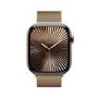 Apple Watch Series 10 GPS + Cellular 46mm Gold Titanium Case with Gold Milanese Loop - M/L