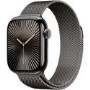 Apple Watch Series 10 GPS + Cellular 42mm Slate Titanium Case with Slate Milanese Loop