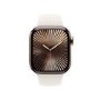 Apple Watch Series 10 GPS + Cellular 42mm Gold Titanium Case with Starlight Sport Band - M/L