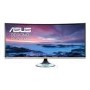 ASUS Designo Curve MX38VC 37.5" Monitor with Qi Charging Space grey and black