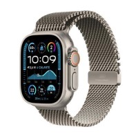 Apple Watch Ultra 2 GPS + Cellular 49mm Natural Titanium with Natural Titanium Milanese Loop - Small