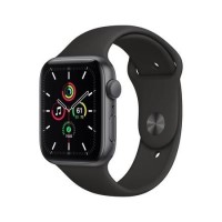 Apple Watch SE GPS - 44mm Space Gray Aluminium Case with Black Sport Band - Regular