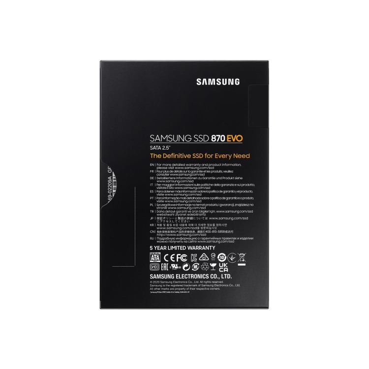Samsung 870 Evo 4TB 2.5 Inch SATA III SSD