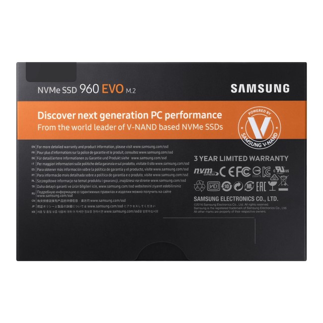 Samsung 960 EVO 250GB M.2 NVMe SSD